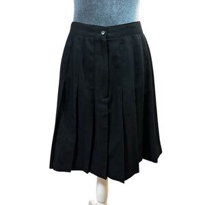 Worthington Classic Black Pleated Skirt - Women Petite Size 12